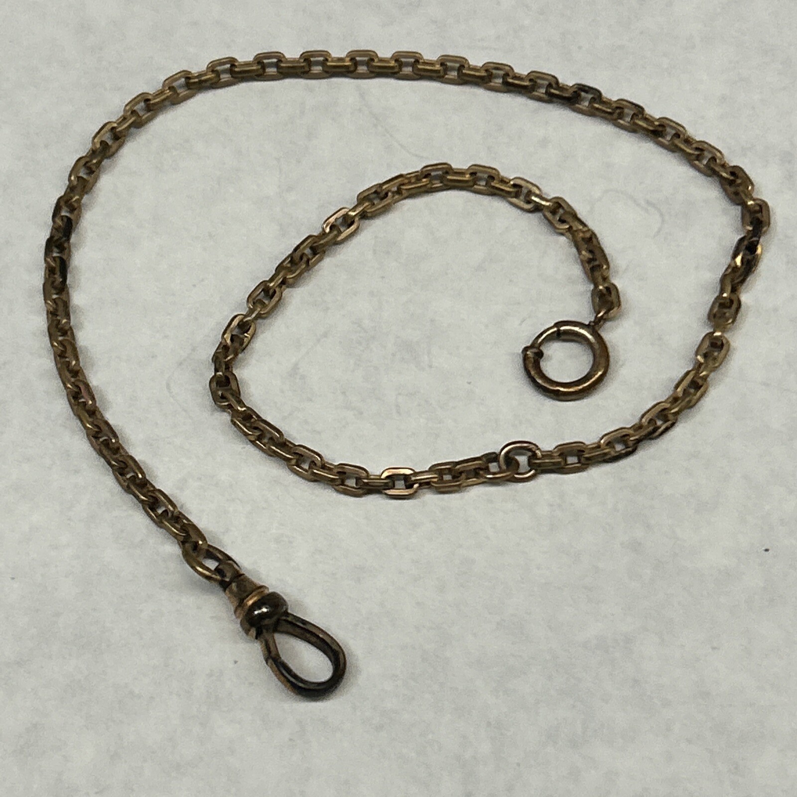 Antique Victorian Watch Fob Chain Gold Filled Gem