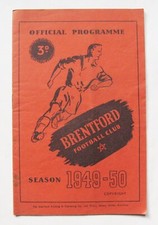 BRENTFORD v BURY 1949/1950 *VG Condition Christmas Eve Football Programme*