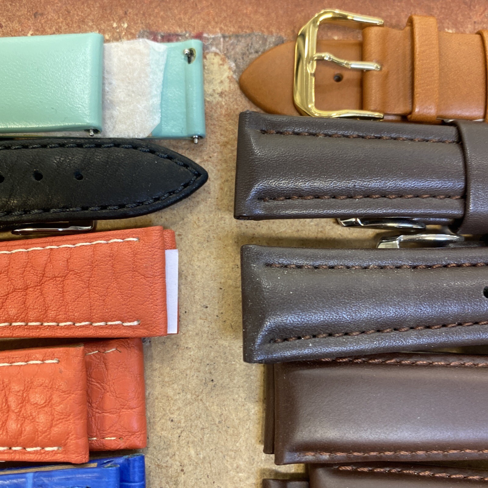 24 Assorted Best Quality Leather Watch Straps 20mm PF20K eBay