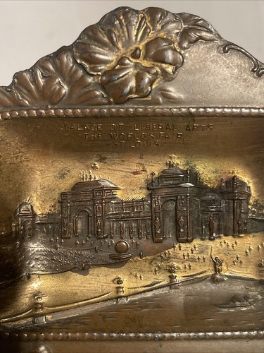 1904 ST LOUIS WORLD'S FAIR METAL TRAY SOUVENIR PALACE OF LIBERAL ARTS 4.75 in - Picture 6 of 15