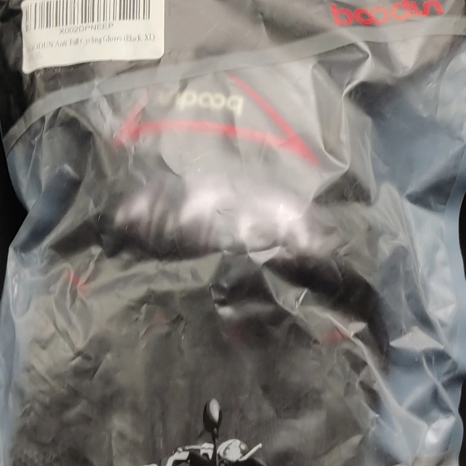 Guantes acolchados de motocross Boodun rojos y negros guantes de equitación para motociclistas talla XL Foto 3 de 4