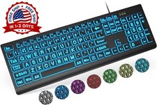 Teclado Mecanico Con Cable Para PC Computadora Multicolor Con LED, Color Nergo..