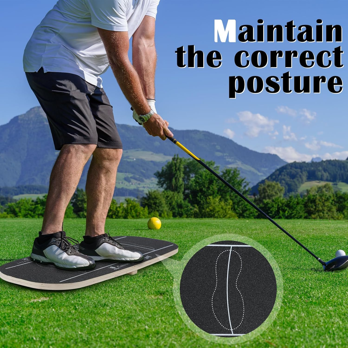 Golf Balance Board Golf Swing Training Aid to Shift Weight