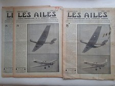 AILES 1936 774 SWALLOW ITALIE DEFENSE AERIENNE HINDENBURG PLANEUR SEEADLER POU