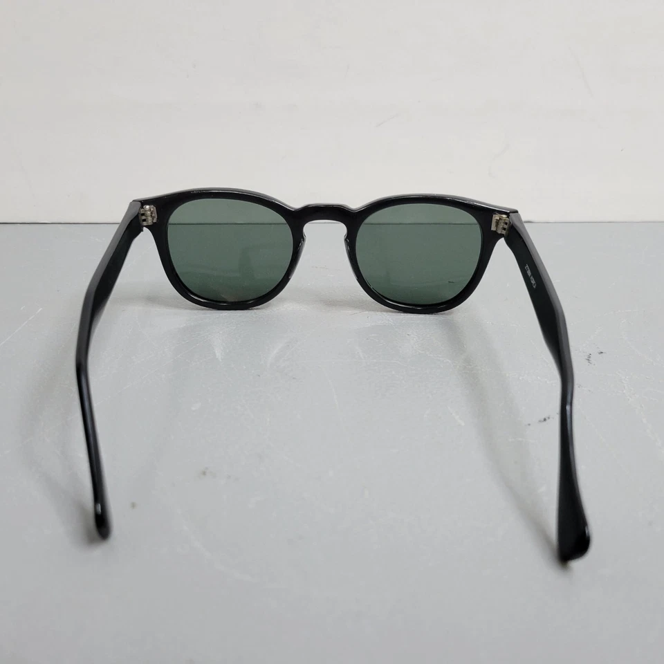 Gafas de sol redondas negras vintage con lentes unisex 2738M Corea Foto 4 de 4