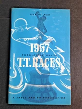 1957 T.T Races Isle Of Man Recap Auto Cycle Union Shell  BP Publication 36 Page