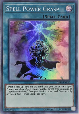 A841 YUGIOH SPELL CARD SPELL POWER GRASP DASA-EN056 | eBay