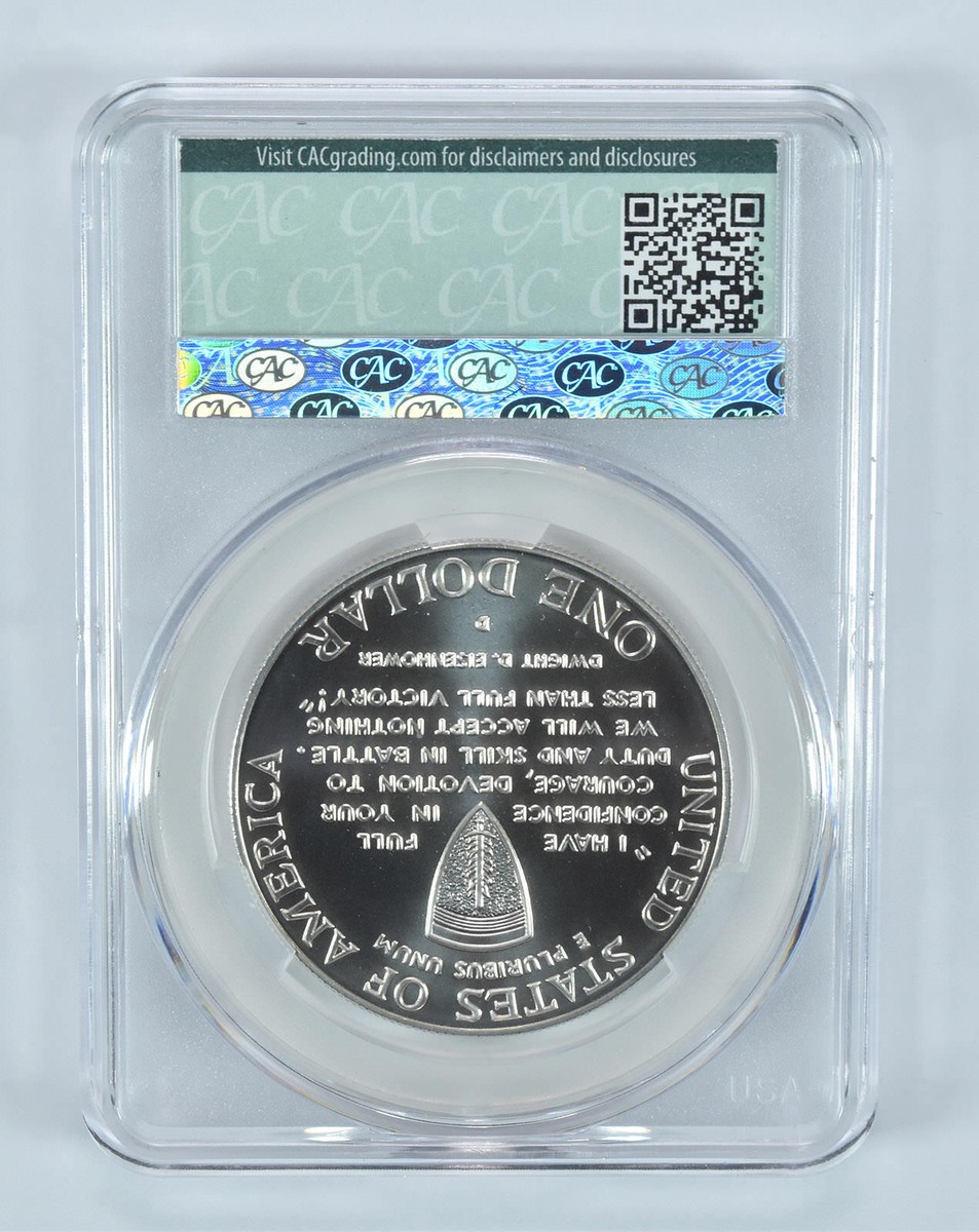 1991-95-D World War II Commemorative Silver Dollar MS69 CAC CACg