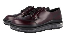 PRADA Derby Air Sole Dress Shoes Sneakers - 2EG299 - Burgundy - US 7.5 EU 40,5