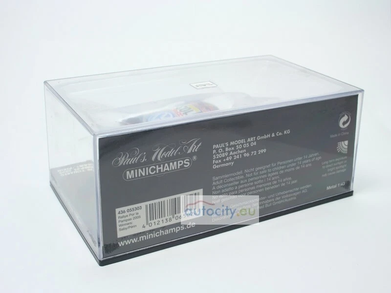MINICHAMPS VW RACE TOUAREG WINNERS RALLYE POR LA PAMPAS SABY/PERIN 436055303 - Immagine 3 di 4