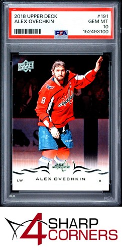 2018 UPPER DECK #191 ALEX OVECHKIN CAPITALS PSA 10