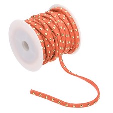 32.8ft Studded Faux Suede Cord Rope for Jewelry Making, Dark Yellow Golden