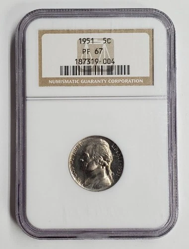 1951 Jefferson Nickel NGC PF67