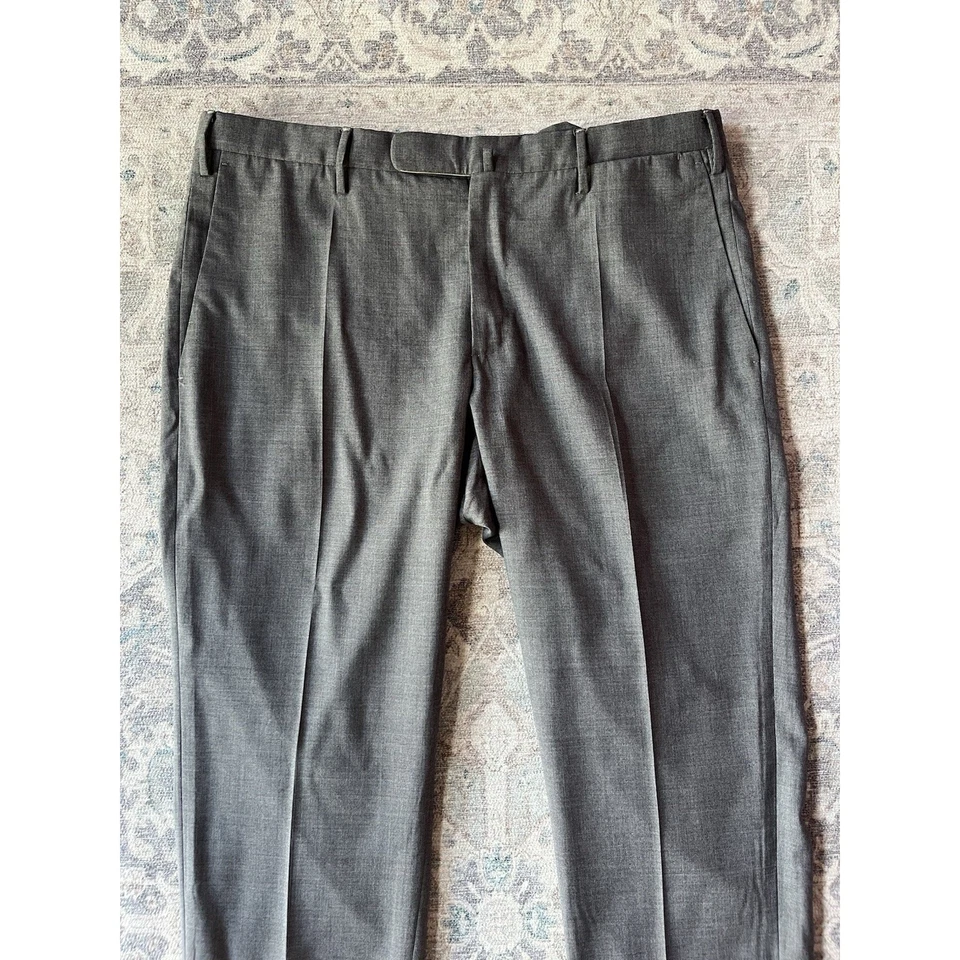 Pantalón Incotex Slowear Para Hombre Talla W32 L33 Gris Lana Calce Ajustado Foto 2 de 4