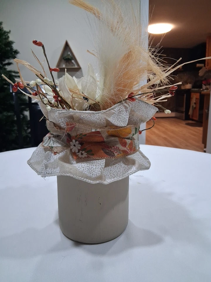 手工秋花瓶装饰秋季感恩节家居装饰秋花瓶 — 第 3/4 张图片