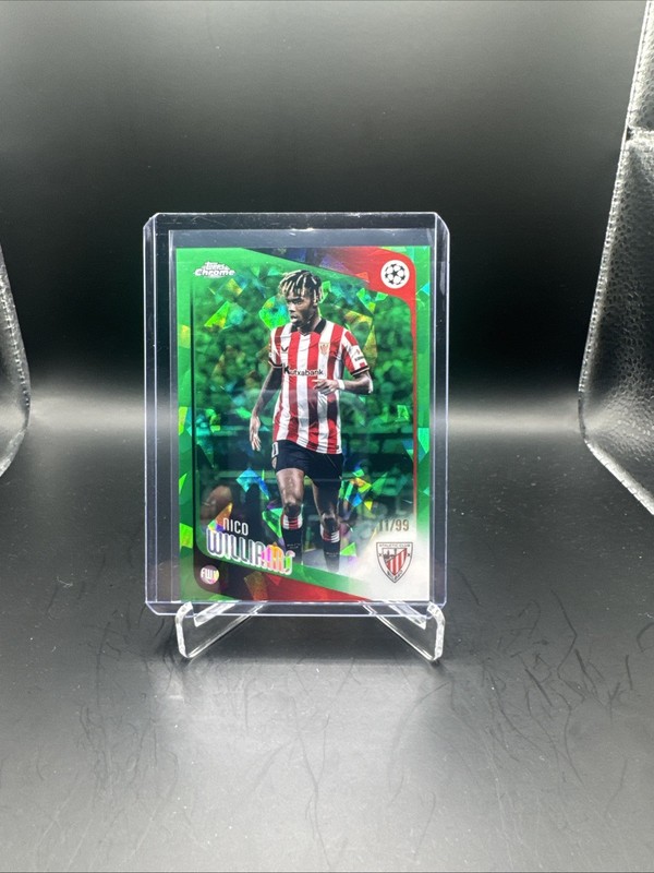 2025-26 Topps Chrome Sapphire UCC Nico Williams Green Refractor #/99
