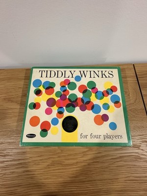 Vintage 1963 Whitman Bullseye Tiddly Winks Game - NOT complete