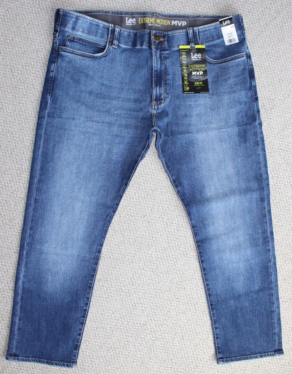 Lee Extreme Motion MVP Men's JEANS • Slim Tapered • 42x30 • medium