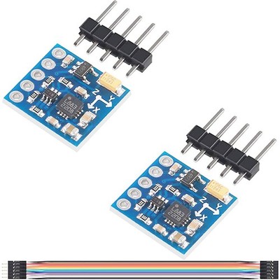 DKARDU 2 pcs GY-271 QMC5883L Triple Axis Compass Magnetometer Sensor Onecolor 