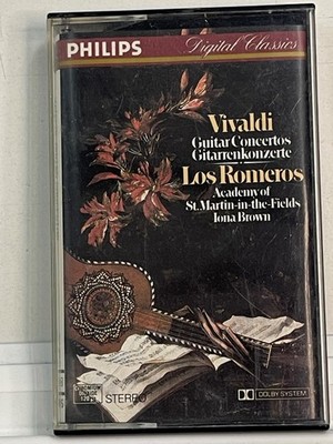 Vivaldi Guitar Concertos Los Romeros Philips Digital Classics Cassette Tape