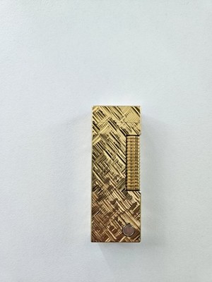 Dunhill Rollagas Feuerzeug Florentine Muster (Gold)
