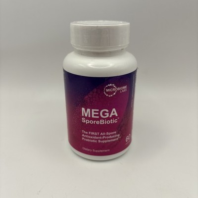Microbiome Labs MEGA SporeBiotic - 60 caps - Probiotic  NEW & SEALED BB 06/26