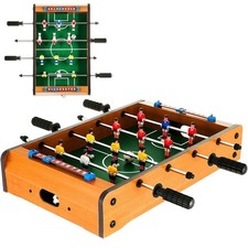 Wooden Foosball Table Top Football Soccer Game Set Kids Family Desktop Toy Gift