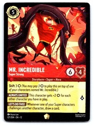 Mr. Incredible - Super Strong 127/204 Wilds Unknown Legendary