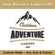 Custom 3D Business Logo Wall Sign | Your Company Logo for Office, Shop, Salon