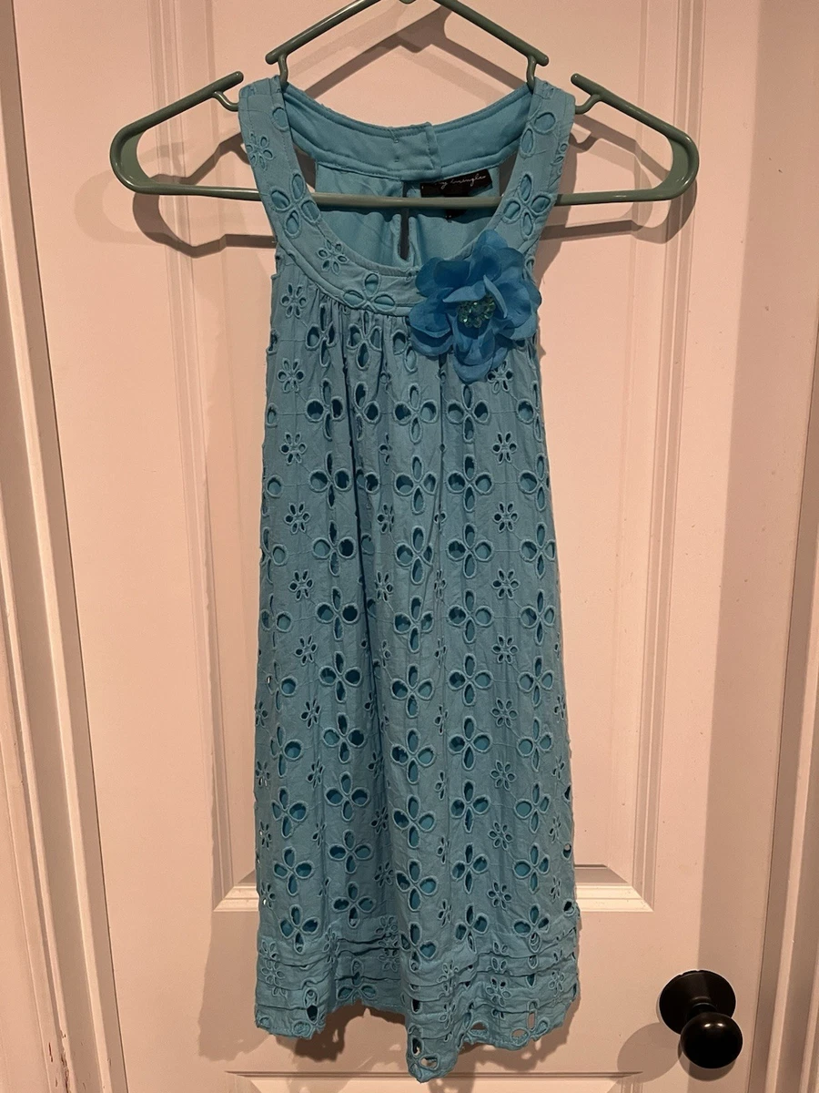 knee length dresses for ladies Surreal Lace-Up Back Tulle Midi Dress Blue