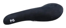 Porkchop BMX VL-1356 railed bicycle seat saddle - GENUINE SUEDE LEATHER-  BLACK