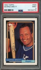 1992 Topps #620 George Brett HOF MINT PSA 10 Kansas City Royals 4776