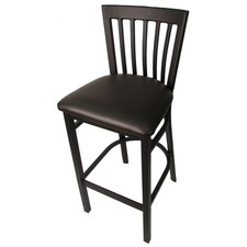 Oak Street Mfg SL42791ESP Jailhouse Barstool w/Espresso Vinyl Seat