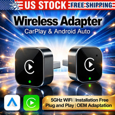 USB Auto Wireless CarPlay Adapter For iPhone Apple Wireless Dongle Plug   Play.