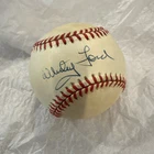 Whitey Ford Signed Rawlings OAL Baseball New York Yankees Autograph