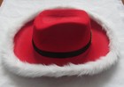 Red Christmas LED hat — photo 2