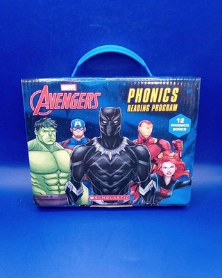 Scholastic MARVEL AVENGERS Phonics Reading Program [Set Of 12 With Carrying Box]
