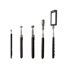 5pcs Magnet Pickup Tool Stick Telescoping Include 8 lb LED Light Grabber Extend