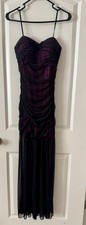 Vintage Y2K Ruched Sheer Maxi Dress Size 5 Spaghetti Strap Excellent Condition