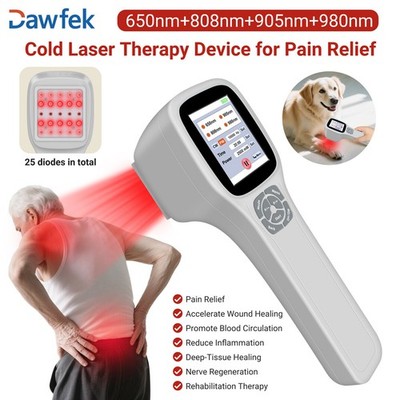 2.5W Low Laser Therapy Cold Laser Device for Dog/Human Pain Relief Touchscreen d