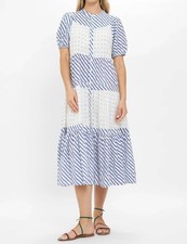 Oliphant Tiered Midi Dress Size M