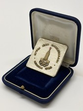 Moskau. Olympiade 1980 Offiziell Olympische Plakette Medaille von Bertoni Milano