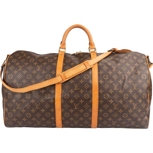 Louis Vuitton Monogram  Keepall 60 Bandoulière Travel Bag    Tasche