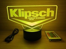 READ INFO - Led Lamp RGB Logo Klipsch RP-600M 504C RP 500SA RP-8000 man cave