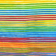 1 Yard Cut of Lunn Fabric Half Inch Stripe Batik 100 Cotton 1753 Celebration