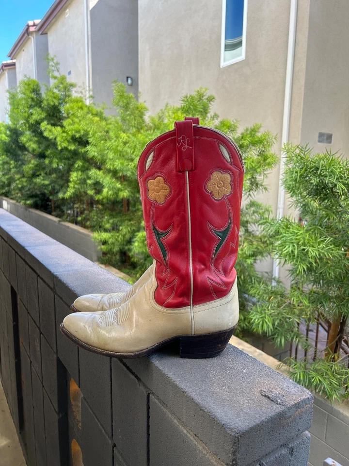 RARE VINTAGE RALPH LAUREN Women's Size 11 Selene Cowboy Boots - Image 3 of 4