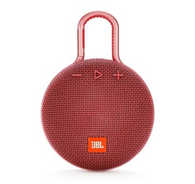 JBL Clip 3 Fiesta Red Portable Bluetooth Speaker (OB) Damaged Box