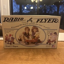 Vintage NIB 1995 Radio Flyer Mini Steel Wagon Red Toy Model 5 - New in Box