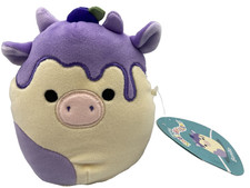 Squishmallows 5" Plush BENITO Blueberry Cheesecake Cow Purple Ice Cream w/Tags