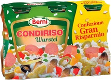 Berni Condiriso Wurstel 3x300g Condimento per Riso Freddo Insalate Estive Pronto